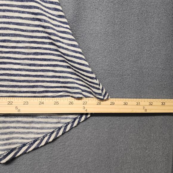 Anthropologie W5 Tank Top Womens Medium Blue White Stripe Racerback Knit USA - Picture 7 of 8